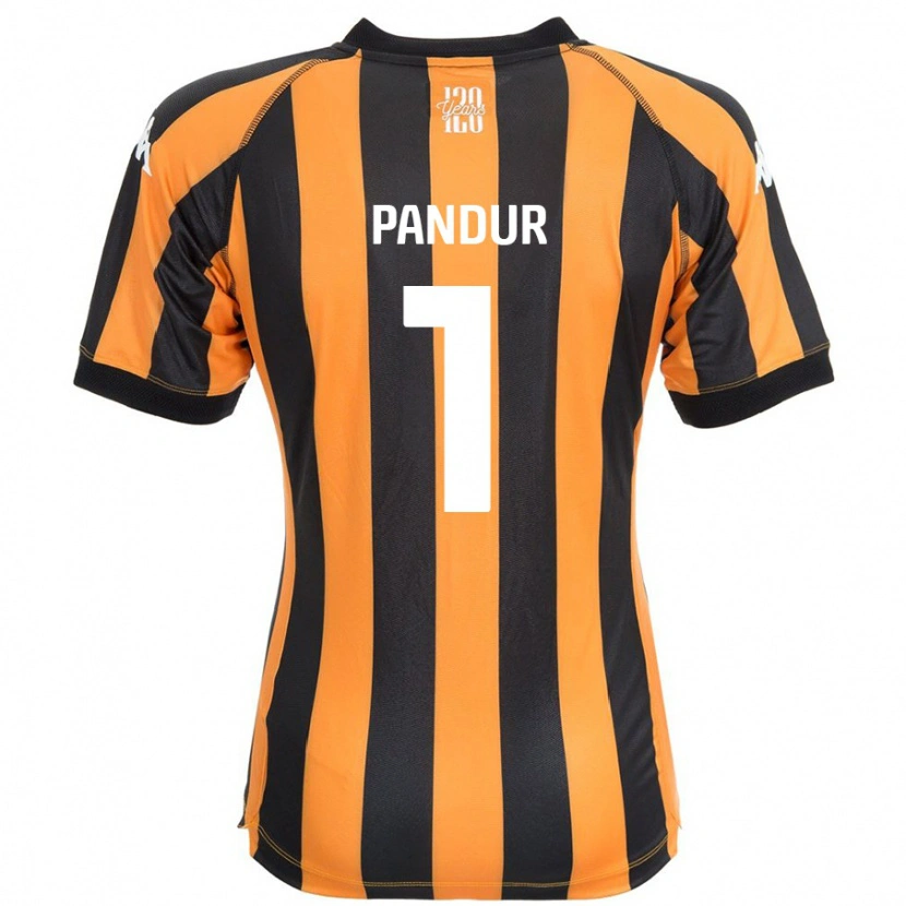 Danxen Herren Ivor Pandur #1 Schwarz Bernstein Heimtrikot Trikot 2024/25 T-Shirt Schweiz
