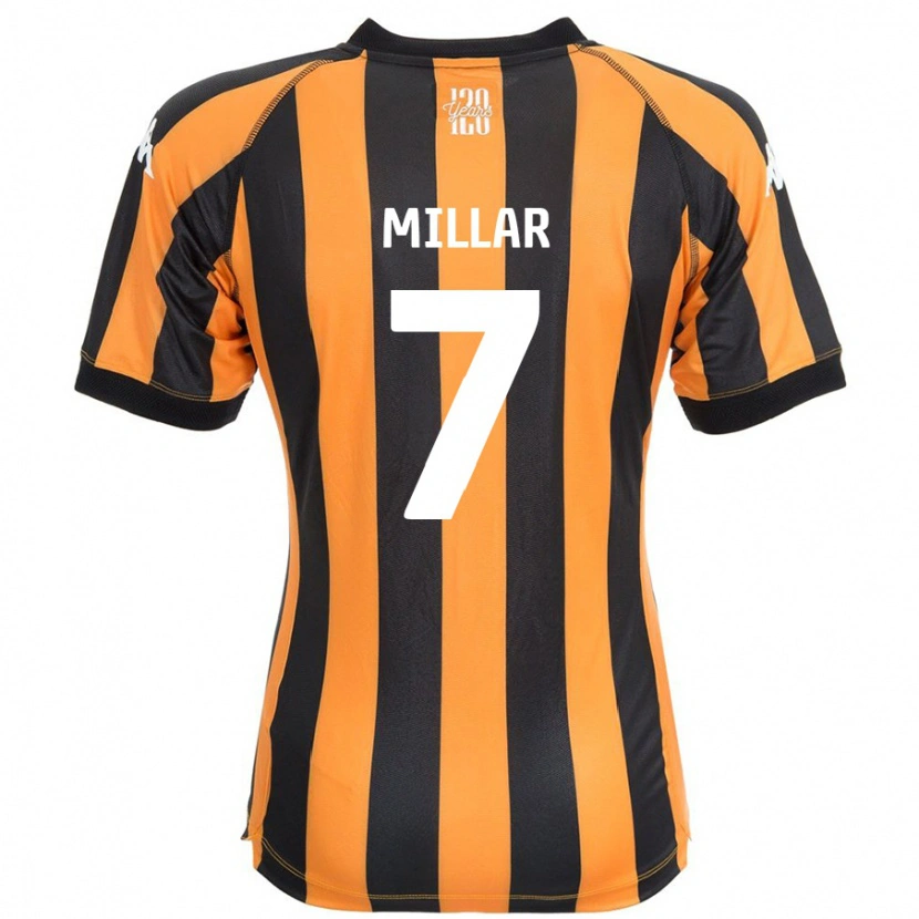 Danxen Herren Liam Millar #7 Schwarz Bernstein Heimtrikot Trikot 2024/25 T-Shirt Schweiz