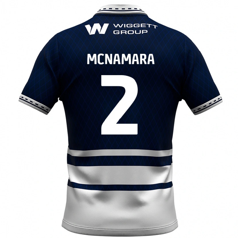 Danxen Herren Danny Mcnamara #2 Marineblau Weiß Heimtrikot Trikot 2024/25 T-Shirt Schweiz