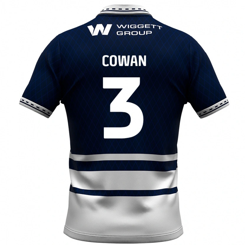 Danxen Herren Leanne Cowan #3 Marineblau Weiß Heimtrikot Trikot 2024/25 T-Shirt Schweiz