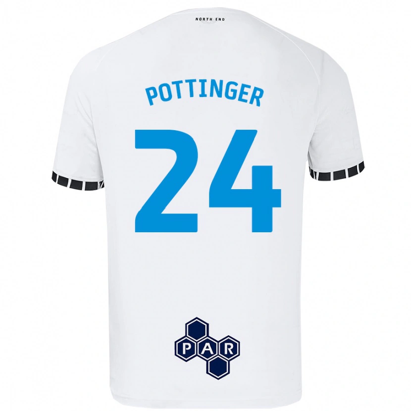 Danxen Herren Kaya Pottinger #24 Weiß Heimtrikot Trikot 2024/25 T-Shirt Schweiz