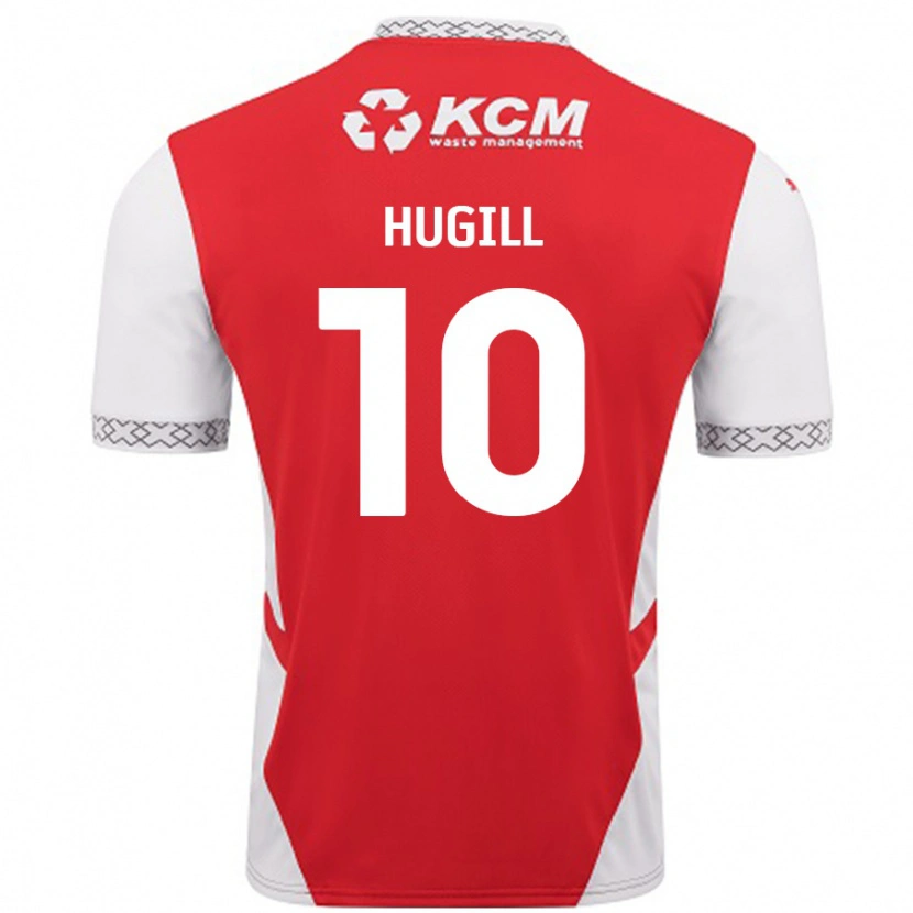 Danxen Herren Jordan Hugill #10 Rot Weiß Heimtrikot Trikot 2024/25 T-Shirt Schweiz
