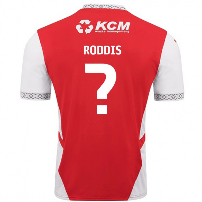 Danxen Herren Harry Roddis #0 Rot Weiß Heimtrikot Trikot 2024/25 T-Shirt Schweiz