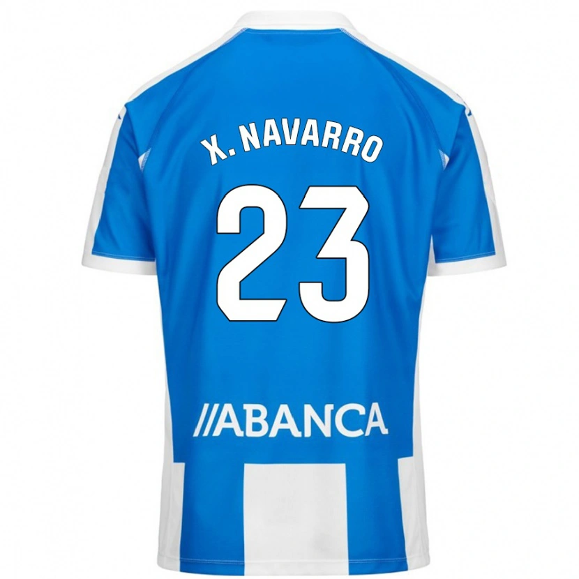 Danxen Herren Ximo Navarro #23 Blau Weiß Heimtrikot Trikot 2024/25 T-Shirt Schweiz