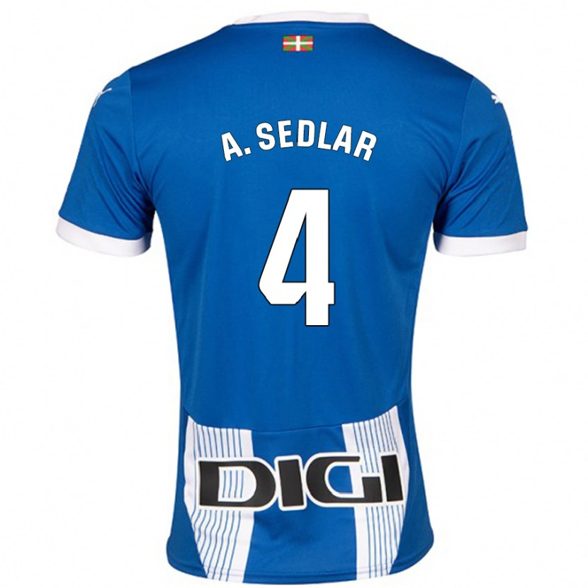 Danxen Herren Aleksandar Sedlar #4 Blau Heimtrikot Trikot 2024/25 T-Shirt Schweiz