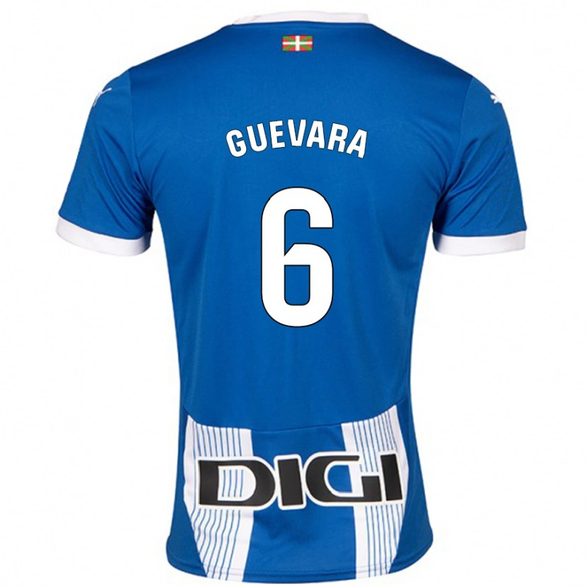 Danxen Herren Ander Guevara #6 Blau Heimtrikot Trikot 2024/25 T-Shirt Schweiz