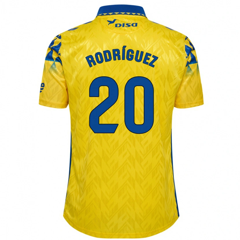 Danxen Herren Kirian Rodríguez #20 Gelb Blau Heimtrikot Trikot 2024/25 T-Shirt Schweiz