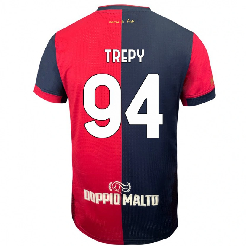 Danxen Herren Yael Trepy #94 Rot Dunkleres Blau Heimtrikot Trikot 2024/25 T-Shirt Schweiz