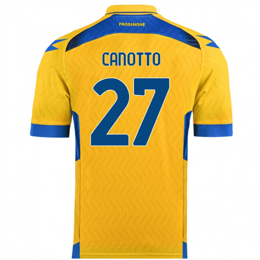 Danxen Herren Luigi Canotto #27 Gelb Heimtrikot Trikot 2024/25 T-Shirt Schweiz
