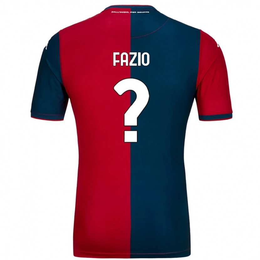 Danxen Herren Lorenzo Fazio #0 Rot Dunkelblau Heimtrikot Trikot 2024/25 T-Shirt Schweiz