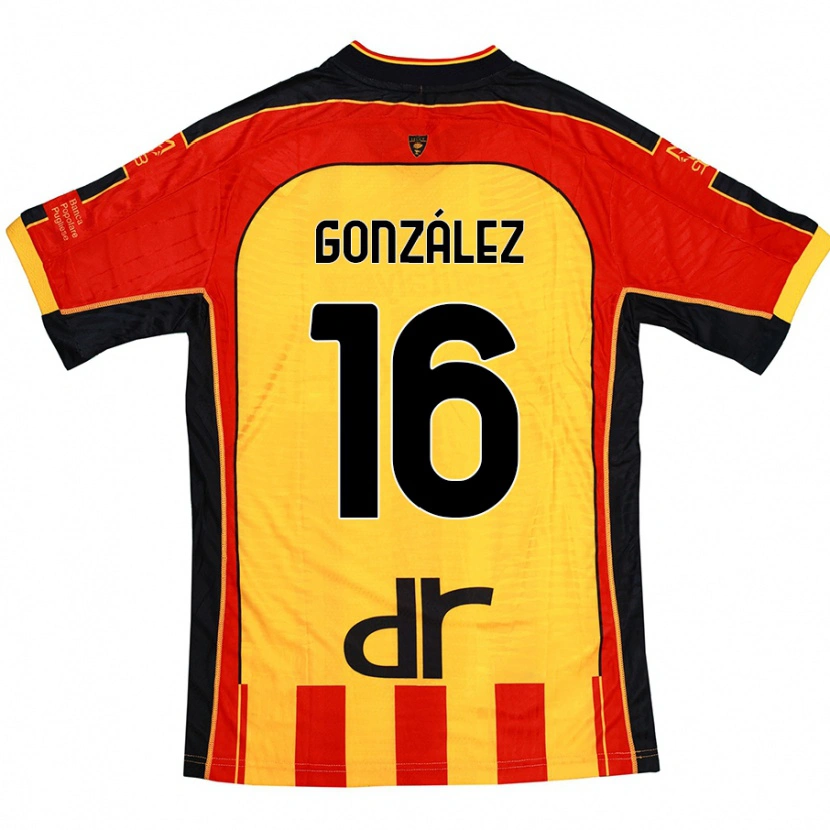 Danxen Herren Joan González #16 Gelb Rot Heimtrikot Trikot 2024/25 T-Shirt Schweiz