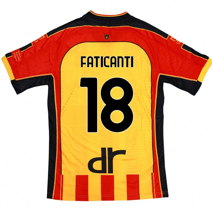 Danxen Herren Giacomo Faticanti #18 Gelb Rot Heimtrikot Trikot 2024/25 T-Shirt Schweiz