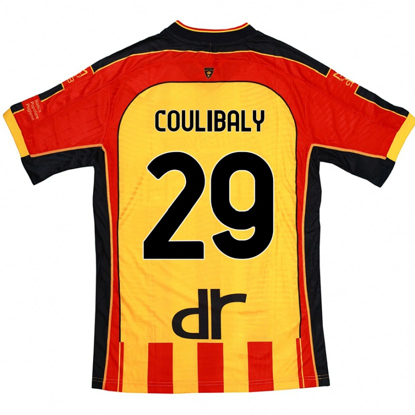 Danxen Herren Lassana Coulibaly #29 Gelb Rot Heimtrikot Trikot 2024/25 T-Shirt Schweiz