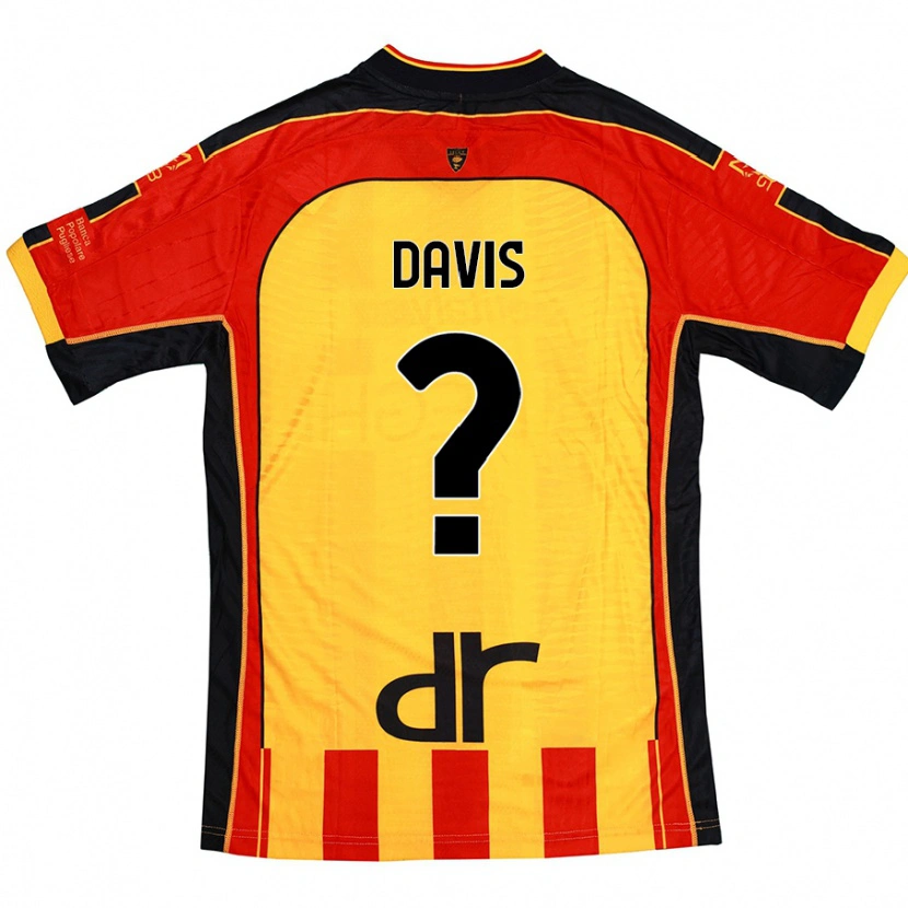 Danxen Herren Sammi Davis #0 Gelb Rot Heimtrikot Trikot 2024/25 T-Shirt Schweiz