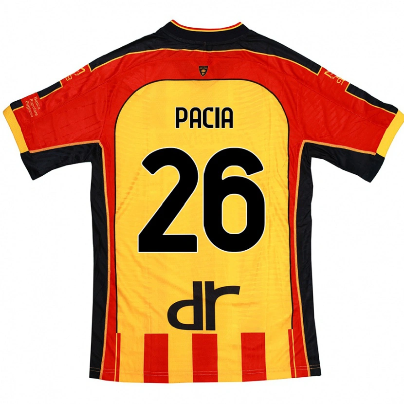 Danxen Herren Fabiano Pacia #26 Gelb Rot Heimtrikot Trikot 2024/25 T-Shirt Schweiz