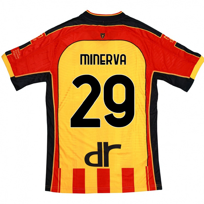 Danxen Herren Francesco Minerva #29 Gelb Rot Heimtrikot Trikot 2024/25 T-Shirt Schweiz