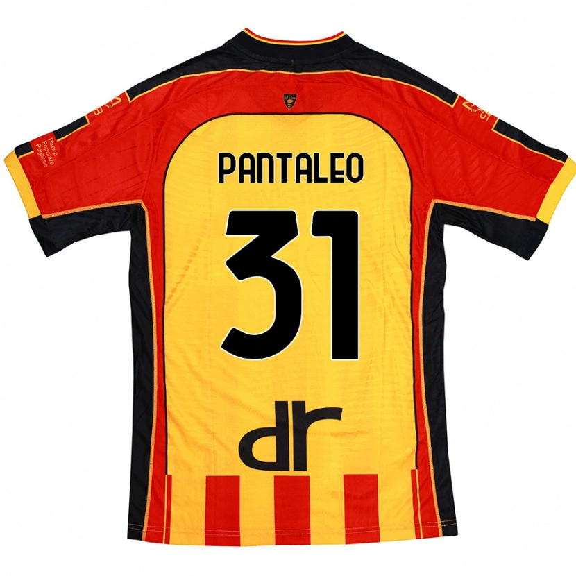 Danxen Herren Dario Pantaleo #31 Gelb Rot Heimtrikot Trikot 2024/25 T-Shirt Schweiz