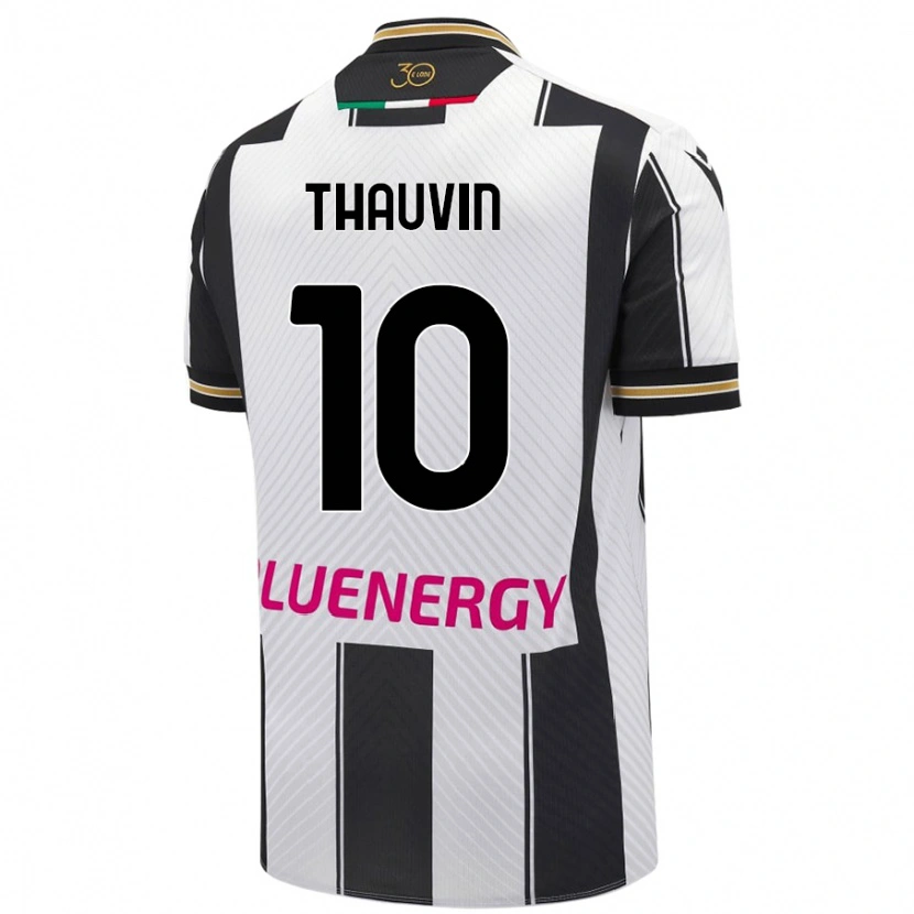 Danxen Herren Florian Thauvin #10 Weiß Schwarz Heimtrikot Trikot 2024/25 T-Shirt Schweiz