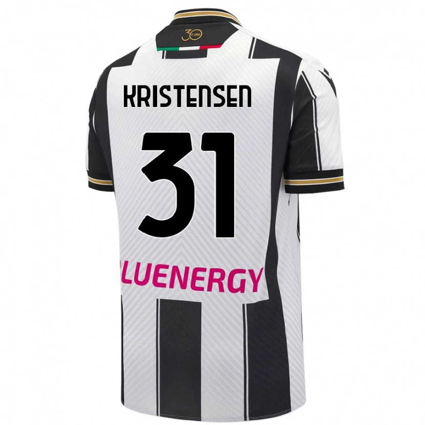 Danxen Herren Thomas Kristensen #31 Weiß Schwarz Heimtrikot Trikot 2024/25 T-Shirt Schweiz