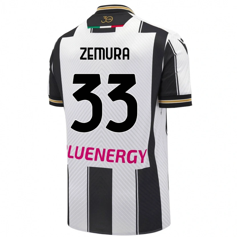 Danxen Herren Jordan Zemura #33 Weiß Schwarz Heimtrikot Trikot 2024/25 T-Shirt Schweiz