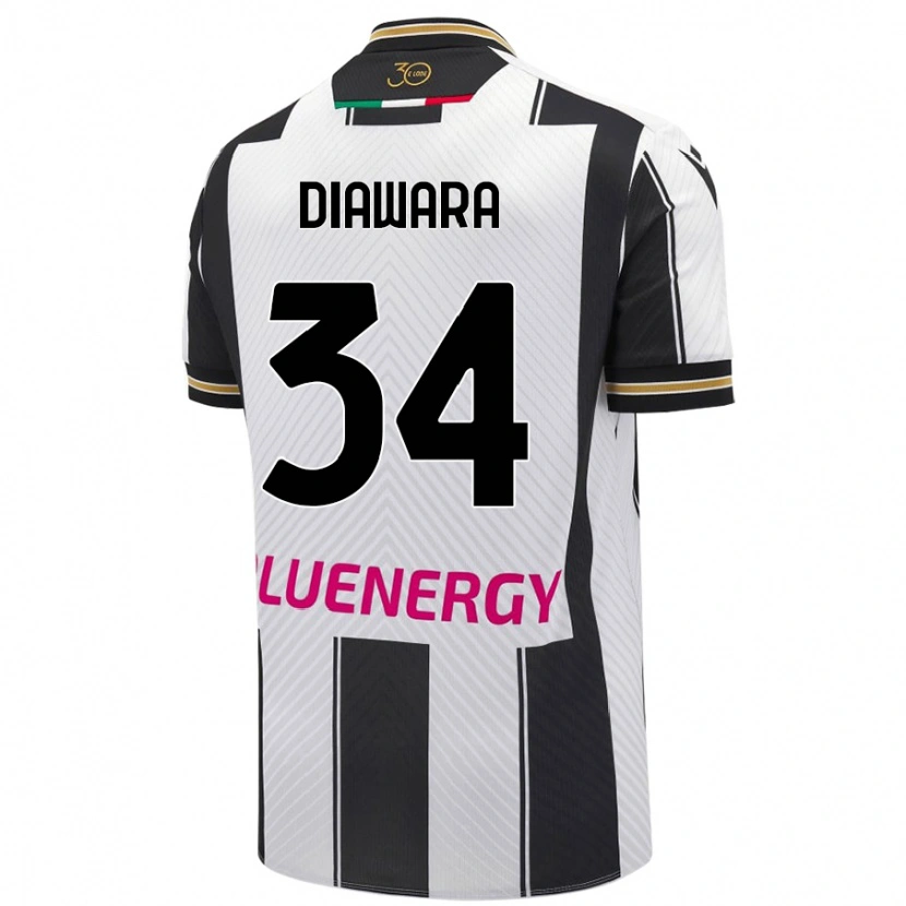 Danxen Herren Sekou Diawara #34 Weiß Schwarz Heimtrikot Trikot 2024/25 T-Shirt Schweiz