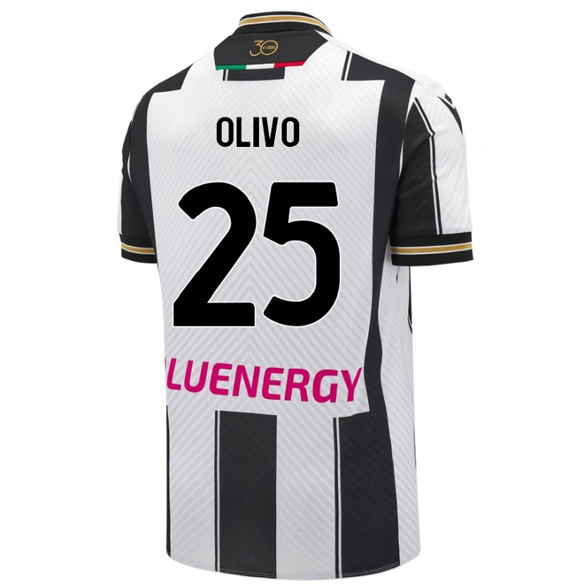 Danxen Herren Gioele Olivo #25 Weiß Schwarz Heimtrikot Trikot 2024/25 T-Shirt Schweiz