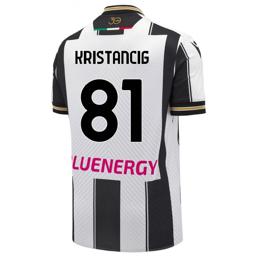 Danxen Herren Luca Kristancig #81 Weiß Schwarz Heimtrikot Trikot 2024/25 T-Shirt Schweiz