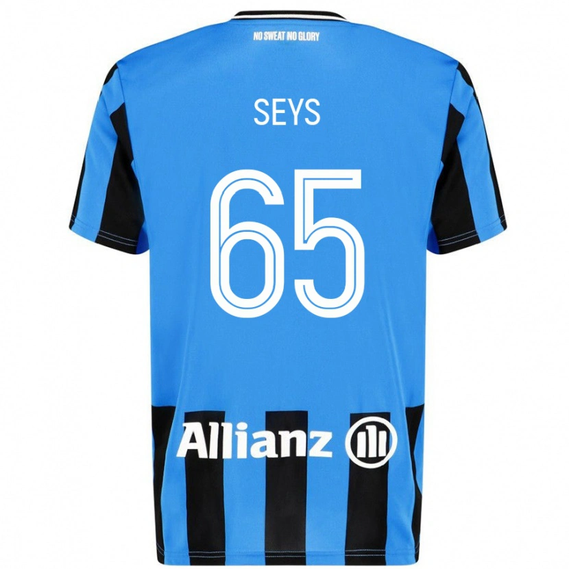 Danxen Herren Joaquin Seys #65 Himmelblau Schwarz Heimtrikot Trikot 2024/25 T-Shirt Schweiz