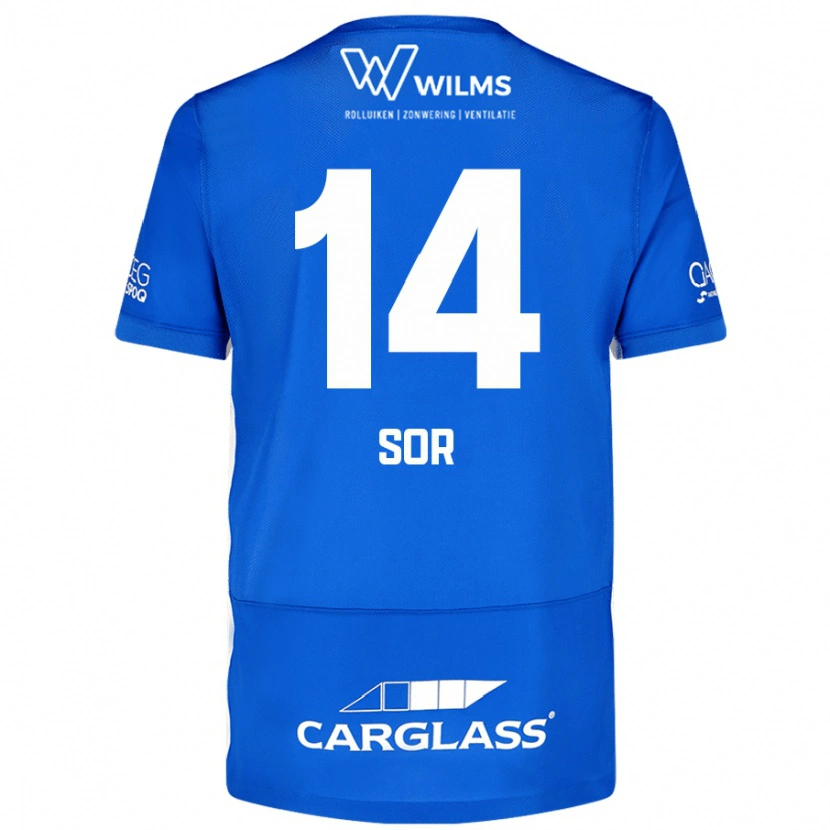 Danxen Herren Yira Sor #14 Blau Heimtrikot Trikot 2024/25 T-Shirt Schweiz