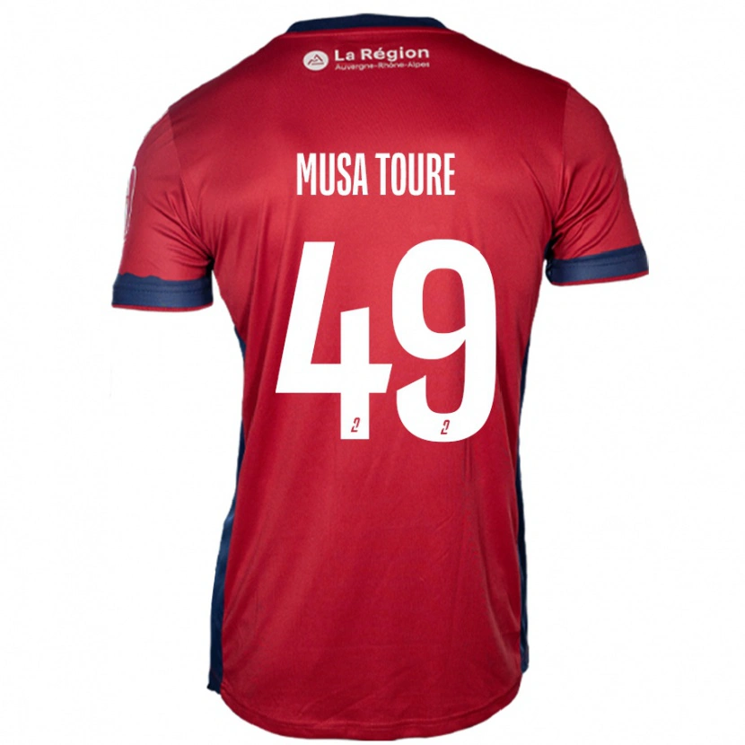 Danxen Herren Musa Toure #49 Hellburgunderrot Heimtrikot Trikot 2024/25 T-Shirt Schweiz