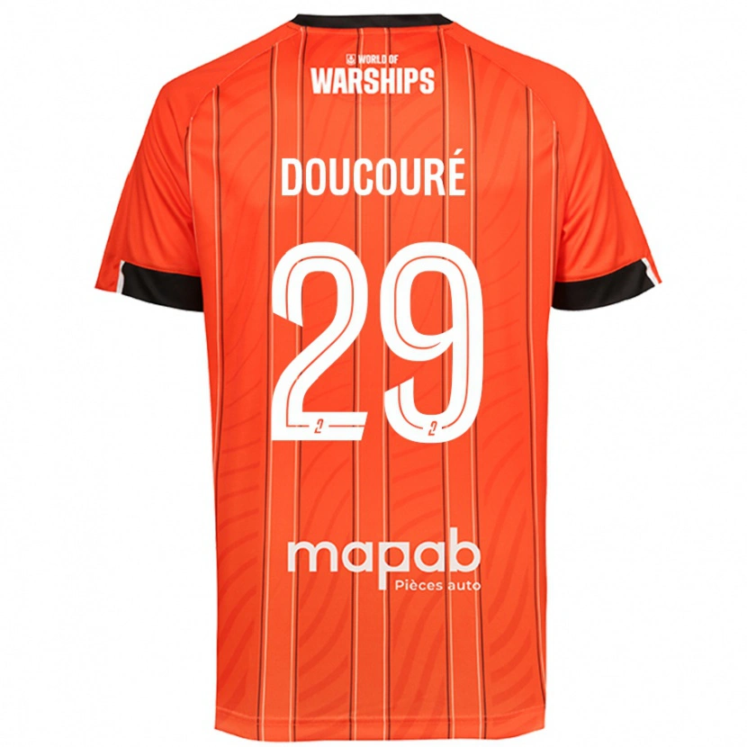 Danxen Herren Siriné Doucouré #29 Orange Heimtrikot Trikot 2024/25 T-Shirt Schweiz