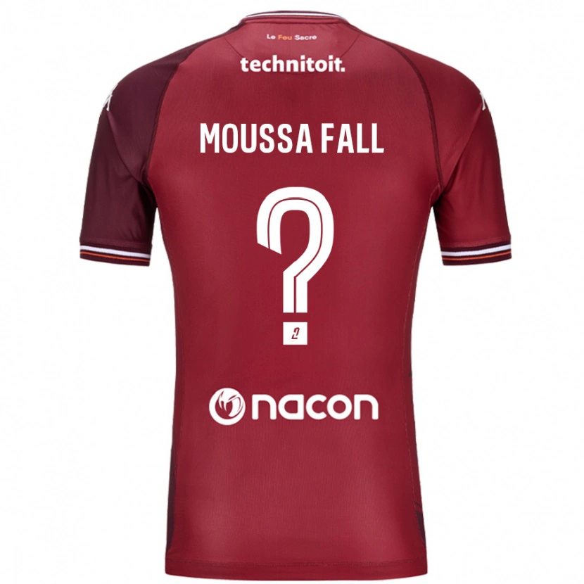 Danxen Herren Pape Moussa Fall #0 Rot Granata Heimtrikot Trikot 2024/25 T-Shirt Schweiz
