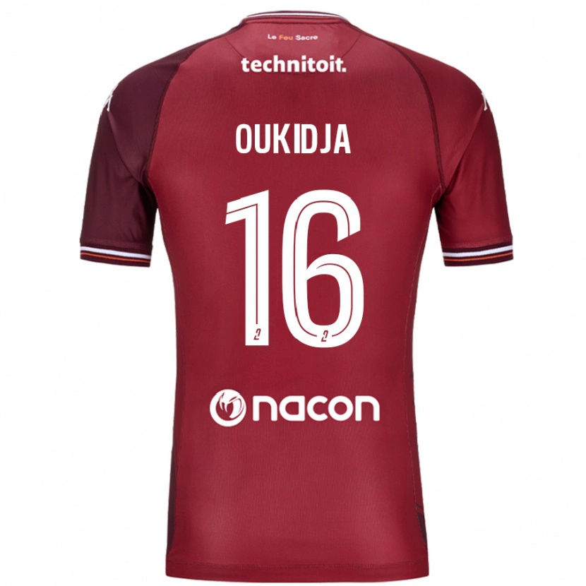 Danxen Herren Alexandre Oukidja #16 Rot Granata Heimtrikot Trikot 2024/25 T-Shirt Schweiz