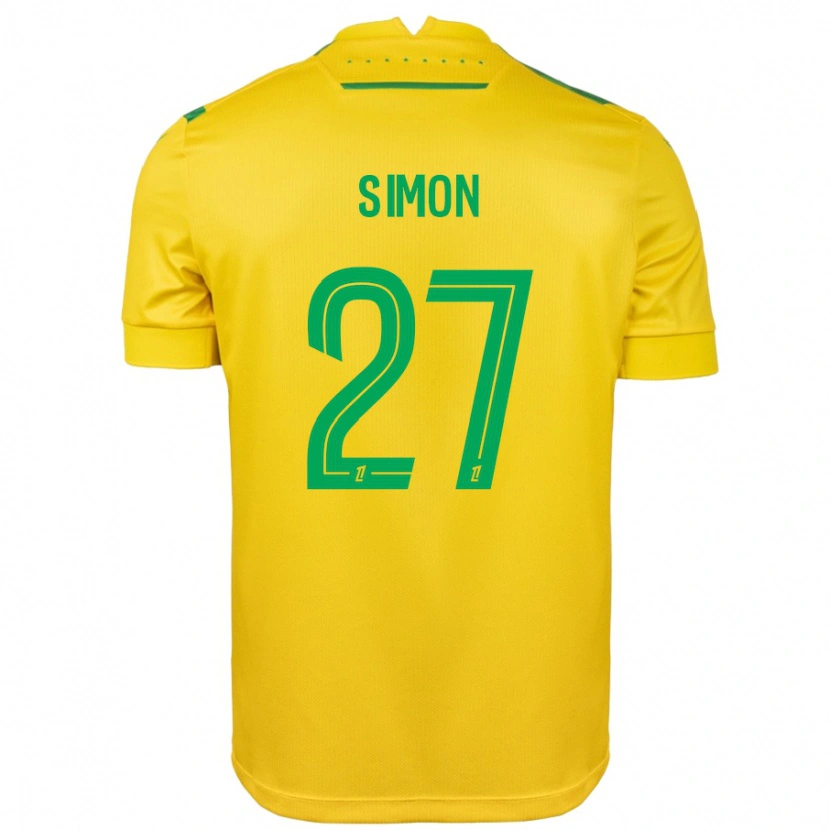 Danxen Herren Moses Simon #27 Gelb Grün Heimtrikot Trikot 2024/25 T-Shirt Schweiz