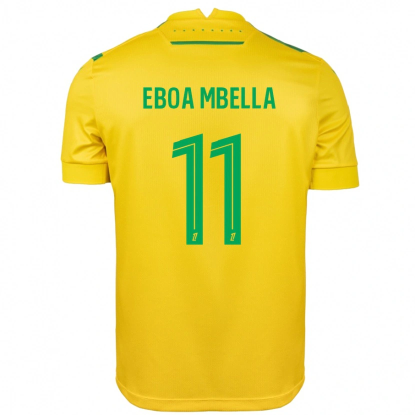 Danxen Herren Eden Eboa Mbella #11 Gelb Grün Heimtrikot Trikot 2024/25 T-Shirt Schweiz