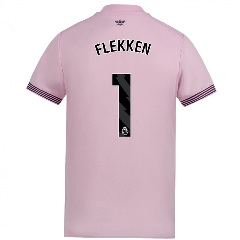 Danxen Herren Mark Flekken #1 Rosa Auswärtstrikot Trikot 2024/25 T-Shirt Schweiz