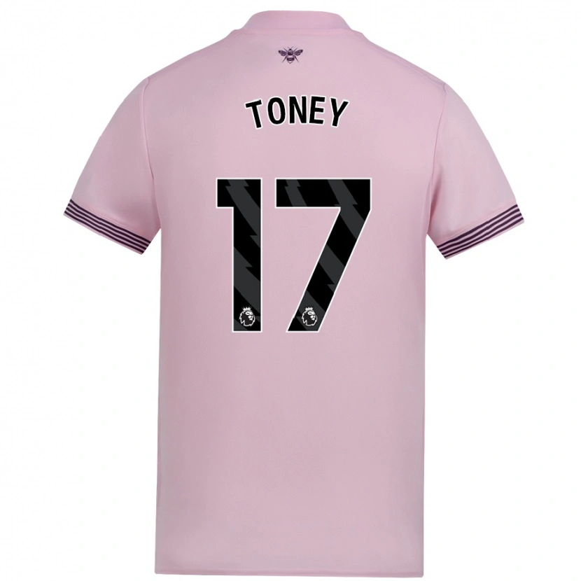Danxen Herren Ivan Toney #17 Rosa Auswärtstrikot Trikot 2024/25 T-Shirt Schweiz