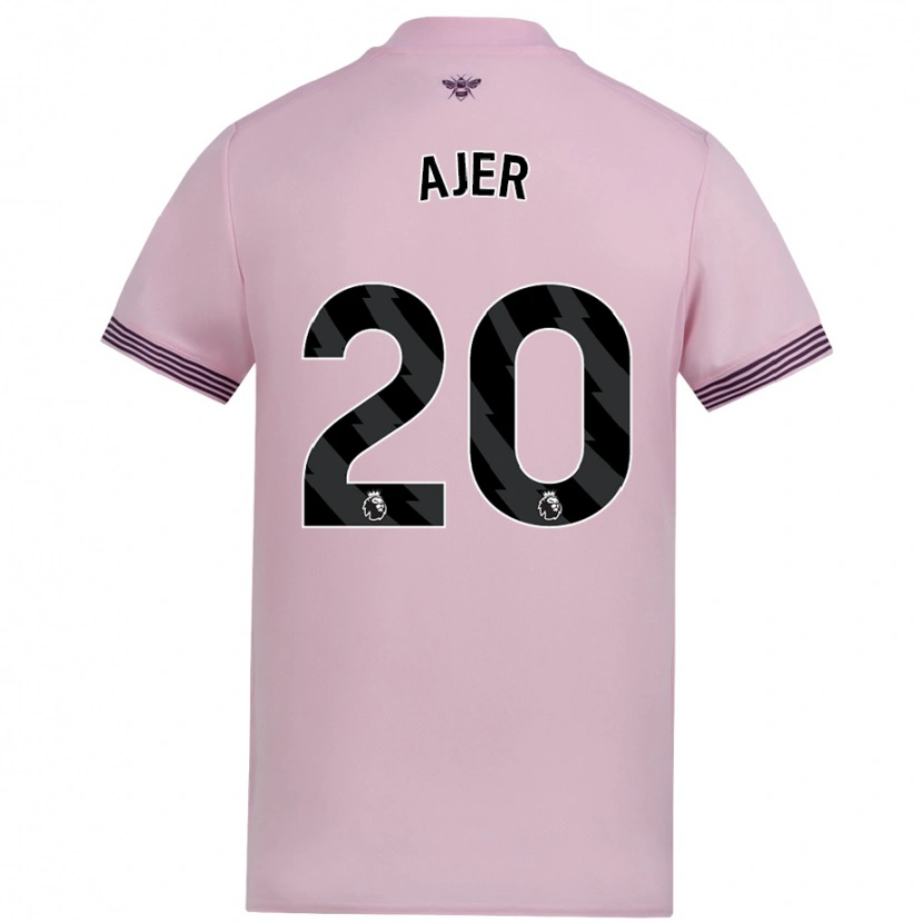 Danxen Herren Kristoffer Ajer #20 Rosa Auswärtstrikot Trikot 2024/25 T-Shirt Schweiz