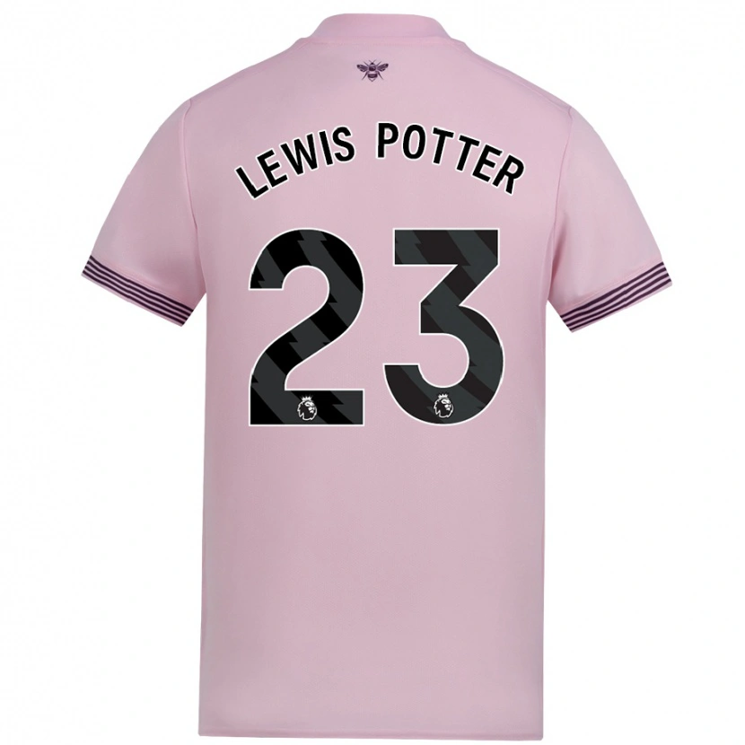 Danxen Herren Keane Lewis-Potter #23 Rosa Auswärtstrikot Trikot 2024/25 T-Shirt Schweiz