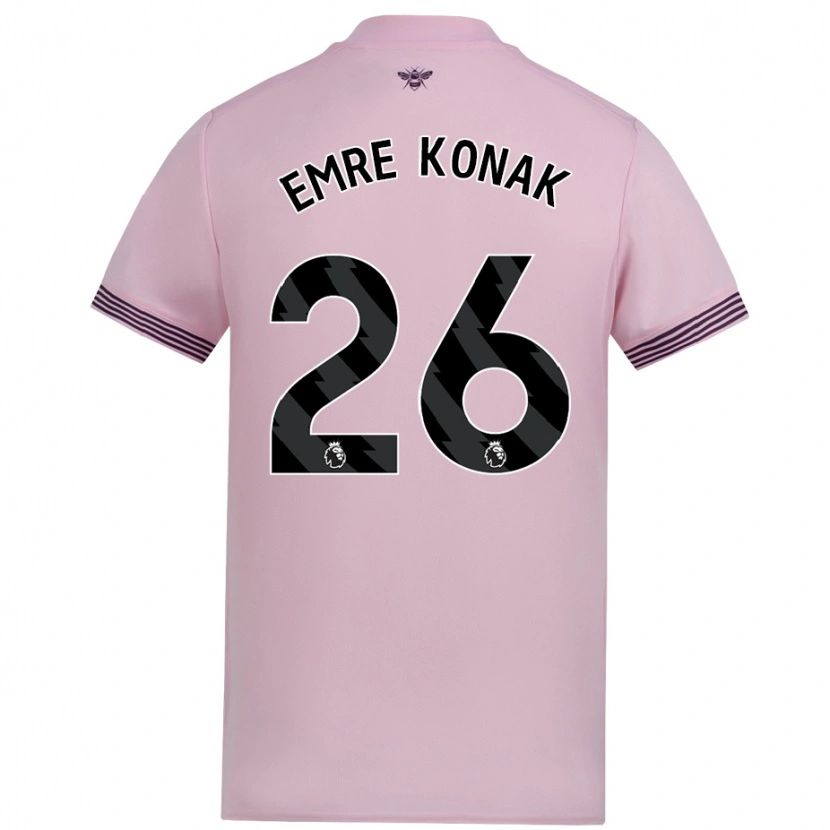 Danxen Herren Yunus Emre Konak #26 Rosa Auswärtstrikot Trikot 2024/25 T-Shirt Schweiz