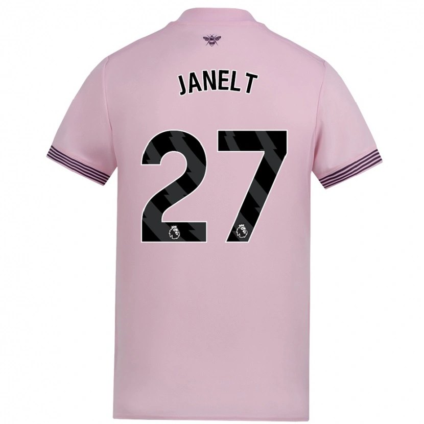 Danxen Herren Vitaly Janelt #27 Rosa Auswärtstrikot Trikot 2024/25 T-Shirt Schweiz