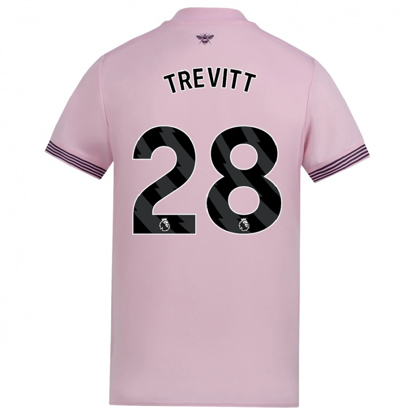 Danxen Herren Ryan Trevitt #28 Rosa Auswärtstrikot Trikot 2024/25 T-Shirt Schweiz