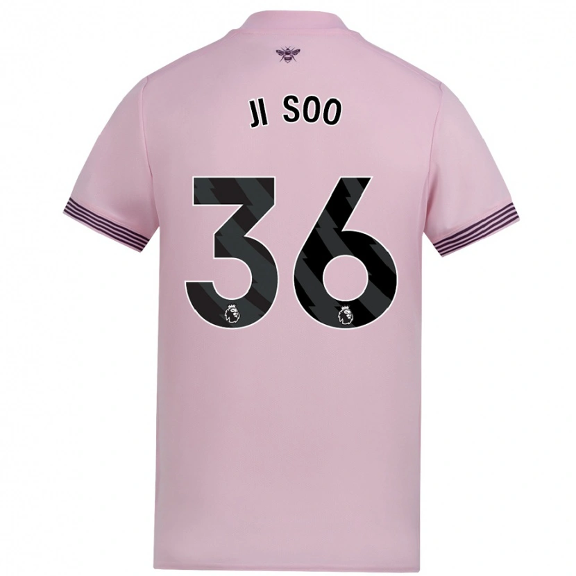 Danxen Herren Ji-Soo Kim #36 Rosa Auswärtstrikot Trikot 2024/25 T-Shirt Schweiz