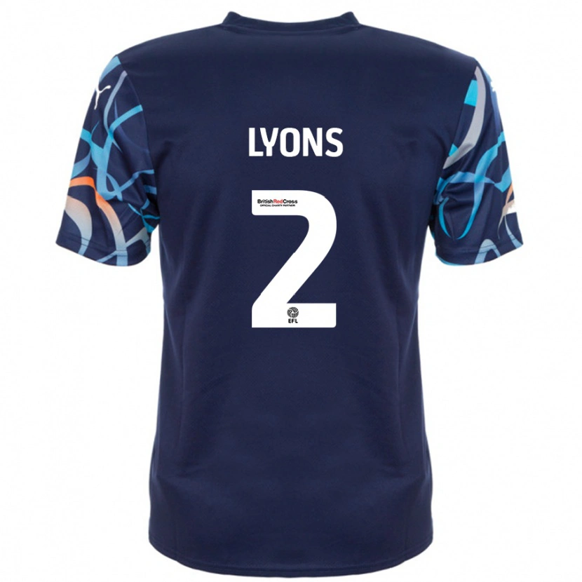Danxen Herren Andy Lyons #2 Marineblau Auswärtstrikot Trikot 2024/25 T-Shirt Schweiz