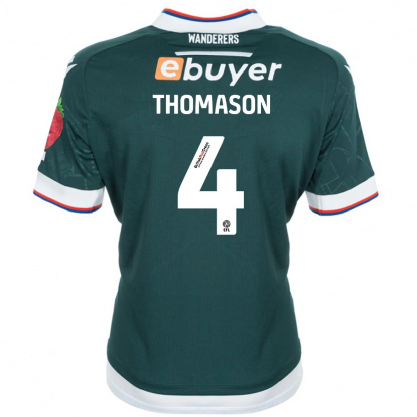 Danxen Herren George Thomason #4 Dunkelgrün Auswärtstrikot Trikot 2024/25 T-Shirt Schweiz
