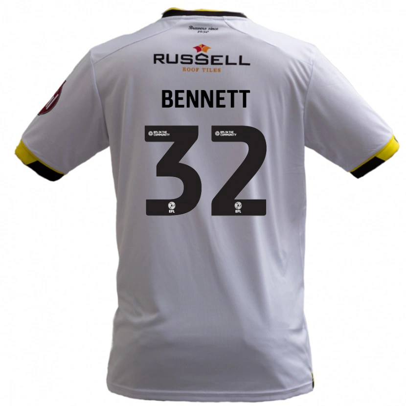 Danxen Herren Mason Bennett #32 Weiß Auswärtstrikot Trikot 2024/25 T-Shirt Schweiz