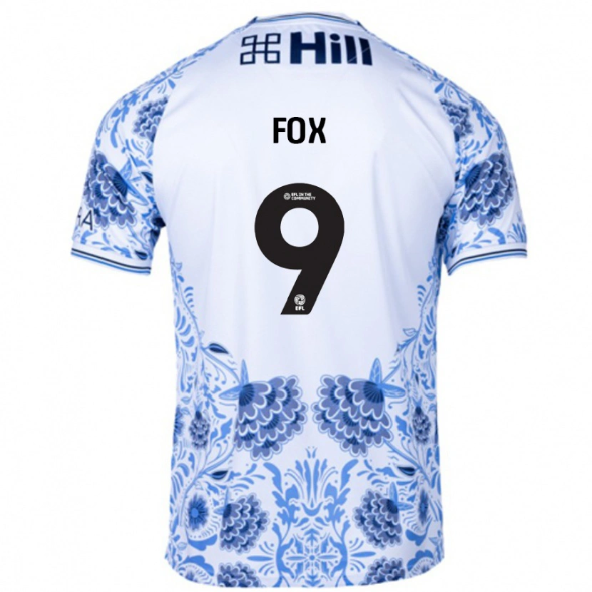 Danxen Herren Ruth Fox #9 Weiß Blau Auswärtstrikot Trikot 2024/25 T-Shirt Schweiz