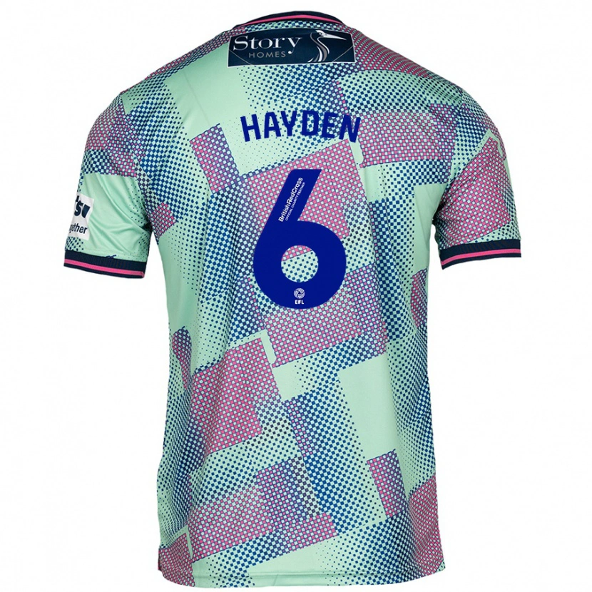 Danxen Herren Aaron Hayden #6 Grün Auswärtstrikot Trikot 2024/25 T-Shirt Schweiz