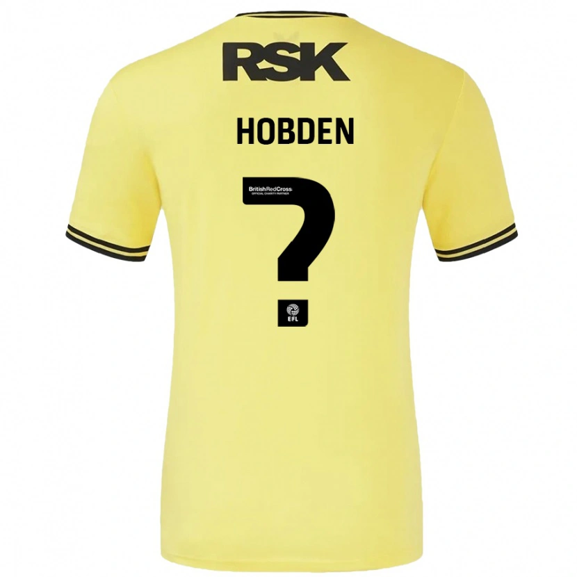 Danxen Herren Ollie Hobden #0 Gelb Schwarz Auswärtstrikot Trikot 2024/25 T-Shirt Schweiz