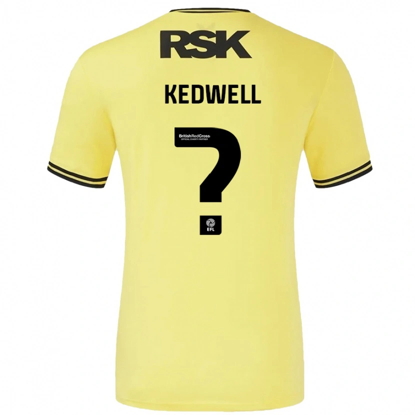 Danxen Herren Harvey Kedwell #0 Gelb Schwarz Auswärtstrikot Trikot 2024/25 T-Shirt Schweiz